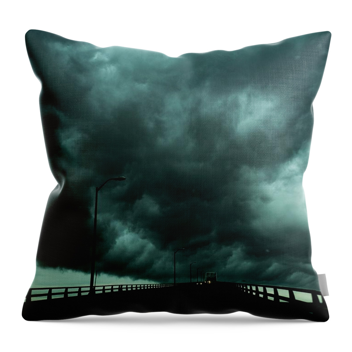Clouds Throw Pillow featuring the photograph Harvey by Jerry Connally