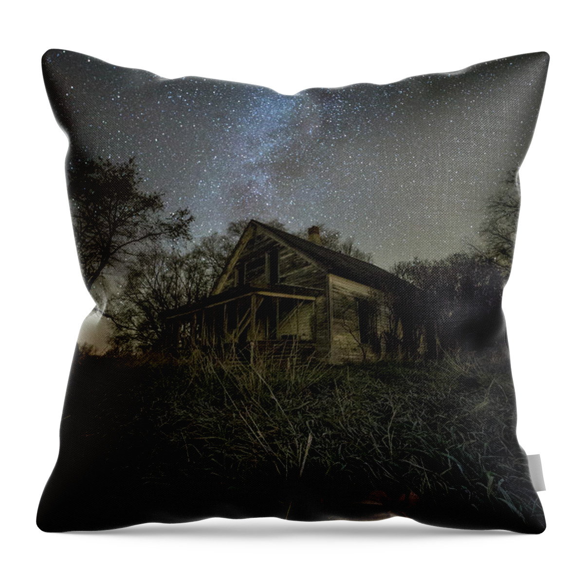 Ky Throw Pillow featuring the photograph Haunted Memories by Aaron J Groen
