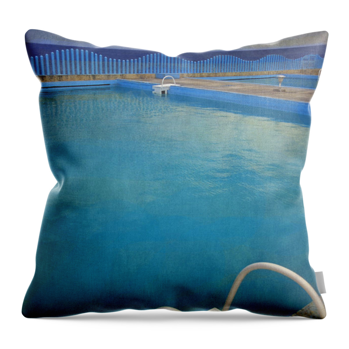 Havana Throw Pillow featuring the photograph Havana Cuba Swimming pool and Ocean by David Zanzinger