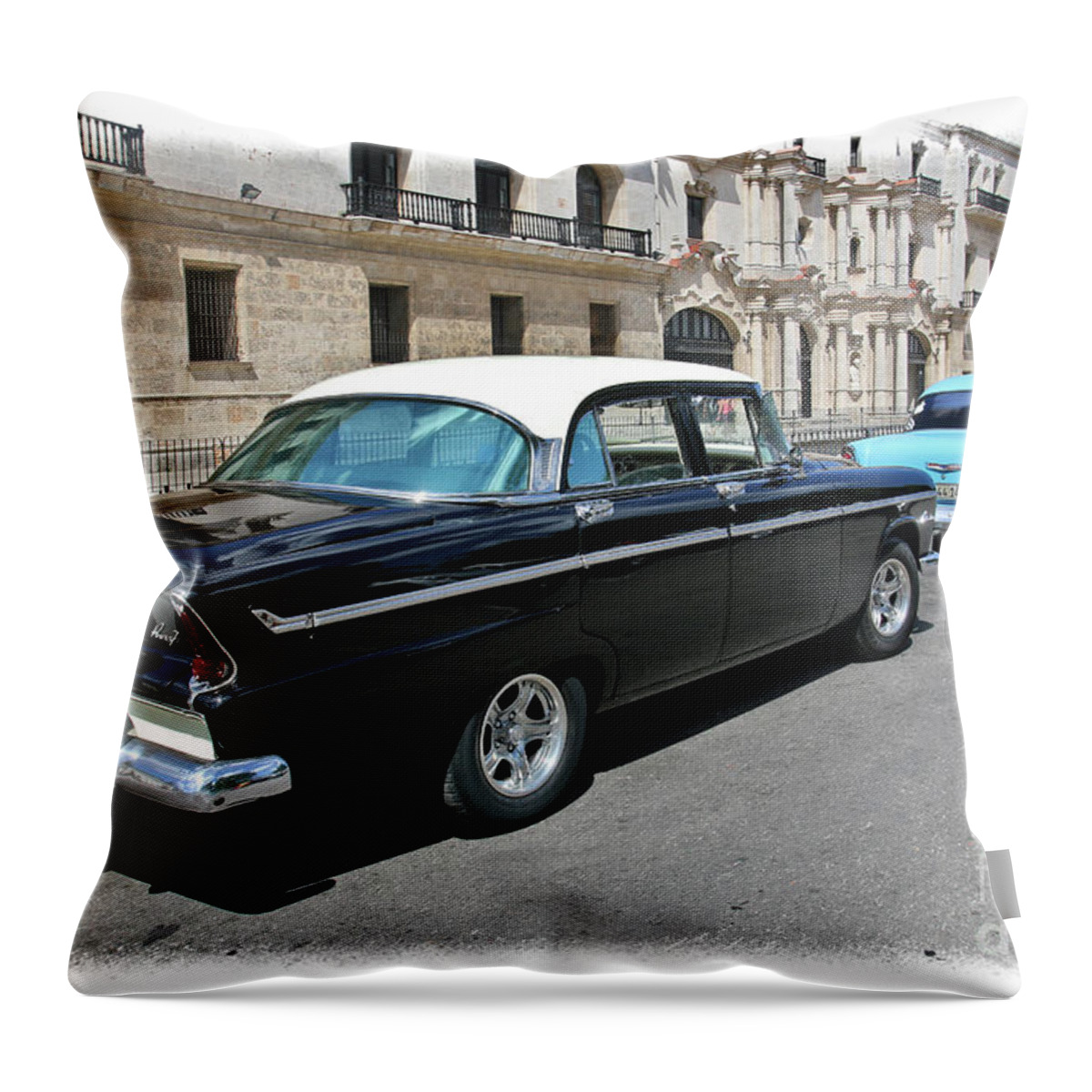 Havana Throw Pillow featuring the photograph Havana Vintage 2 by Tom Griffithe