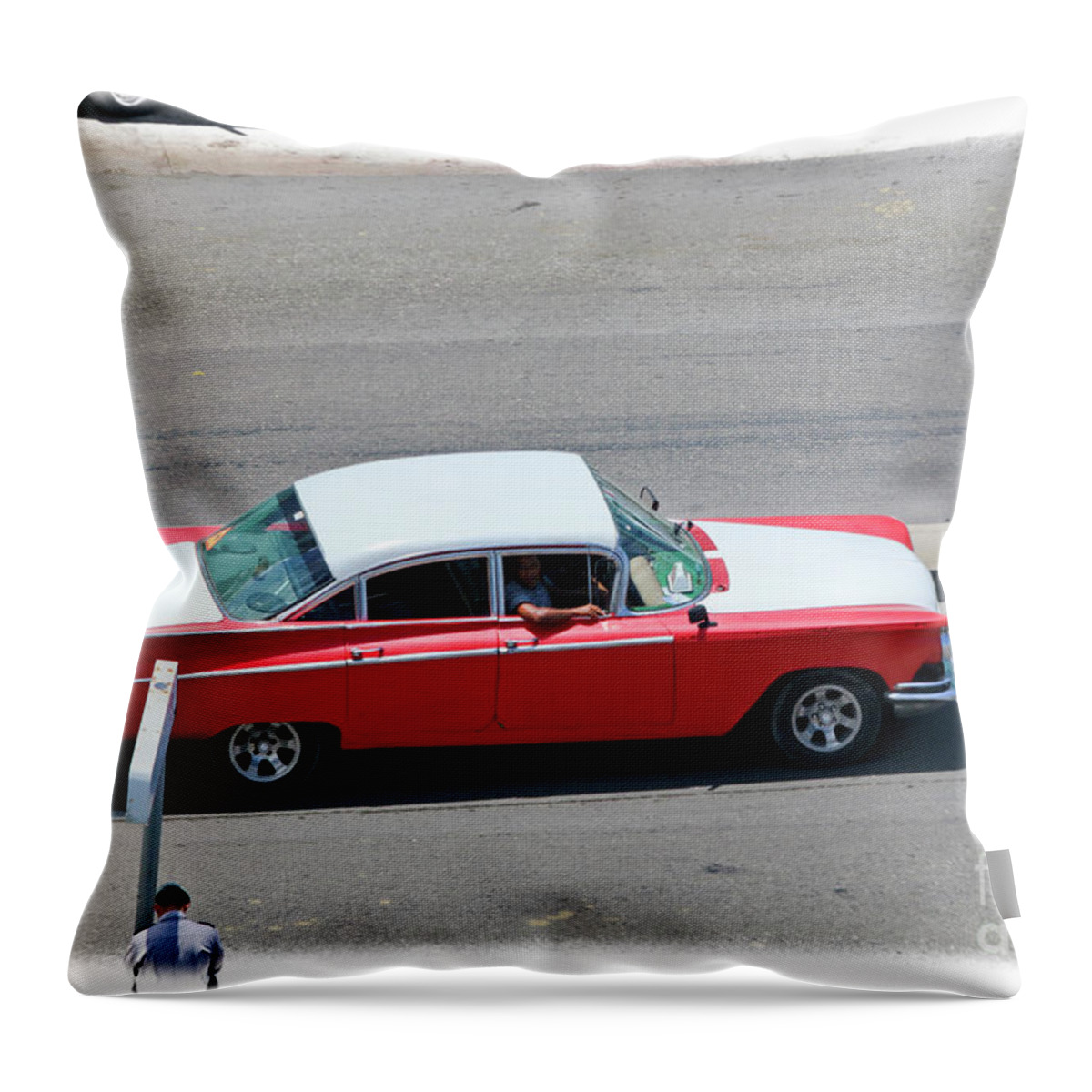 Havana Throw Pillow featuring the photograph Havana vintage 21 by Tom Griffithe