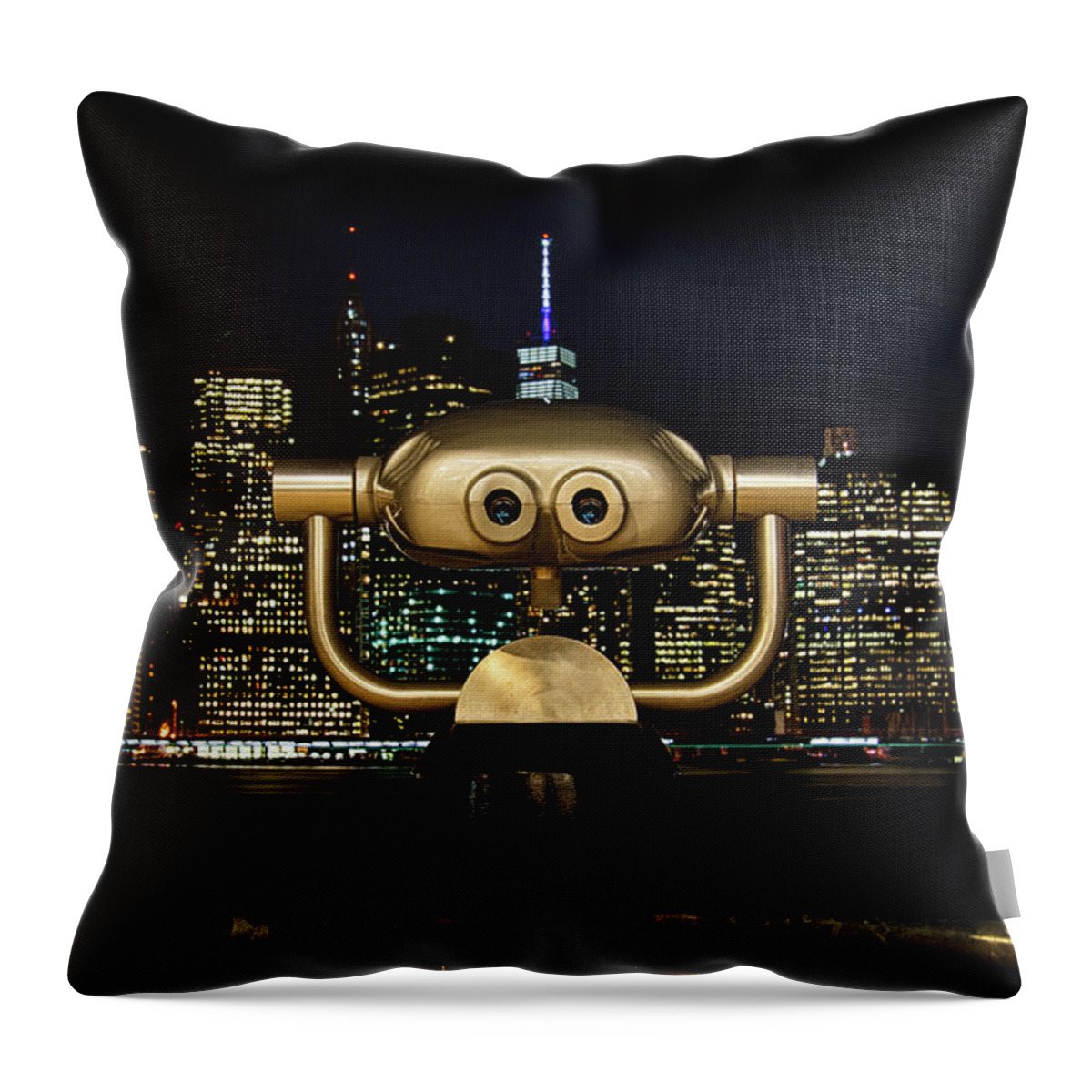 New York City Throw Pillow featuring the photograph Have a Look by Raf Winterpacht