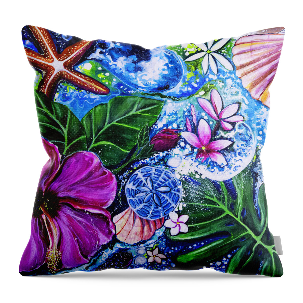 Hawaii Throw Pillow featuring the painting Hawaii Dream by Vivian Casey Fine Art