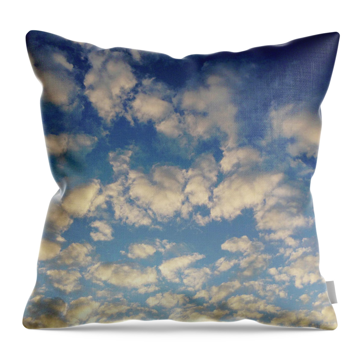 Sky Throw Pillow featuring the photograph Head In The Clouds- Art by Linda Woods by Linda Woods