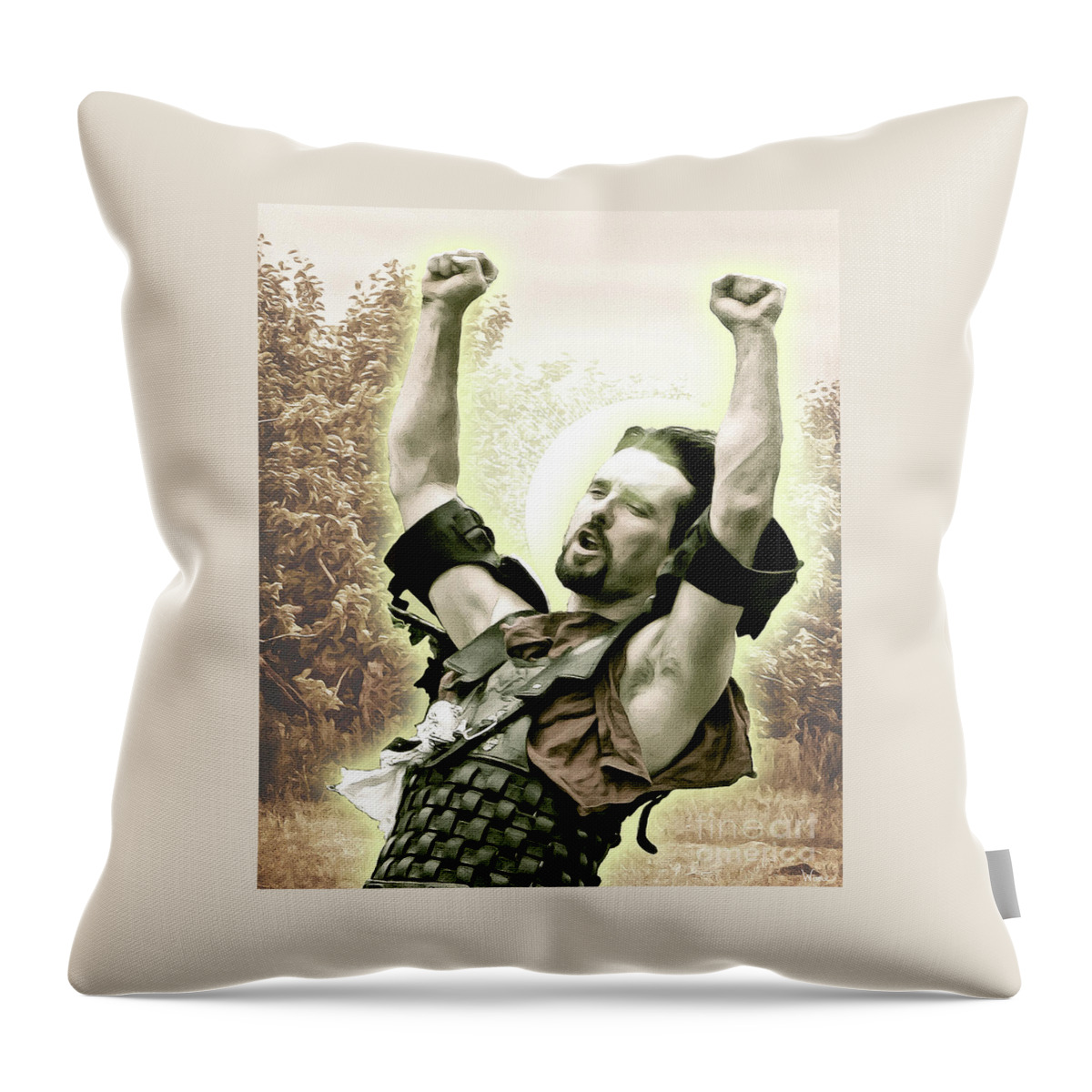 Lise Winne Throw Pillow featuring the digital art Healing Victory by Lise Winne