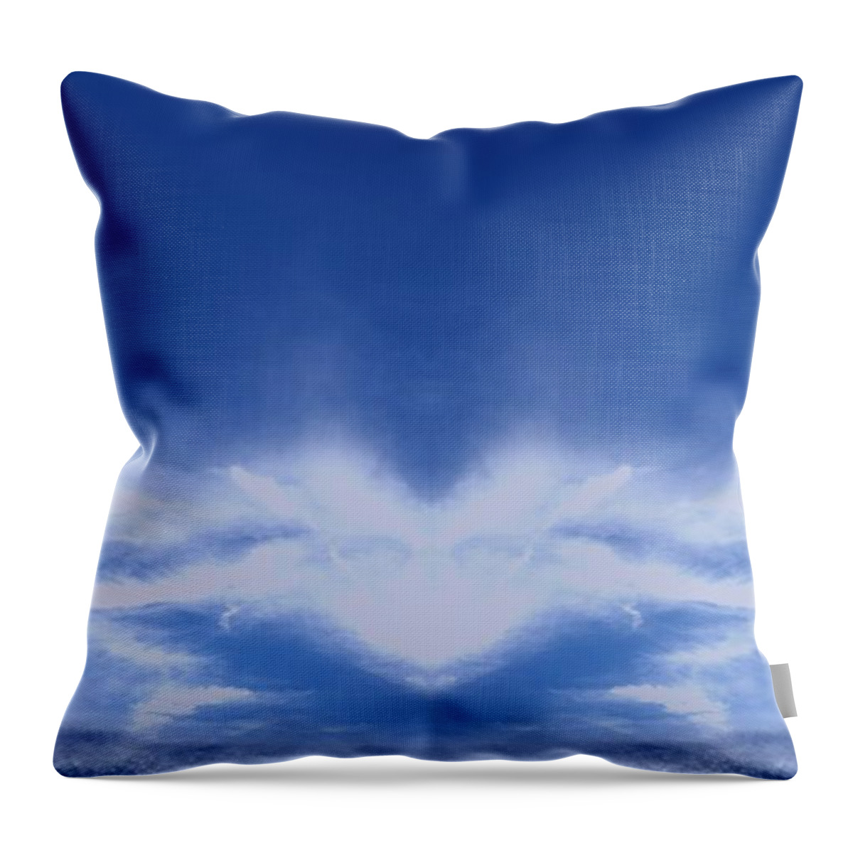 Heart Throw Pillow featuring the photograph Heart cloud by Kimberly W