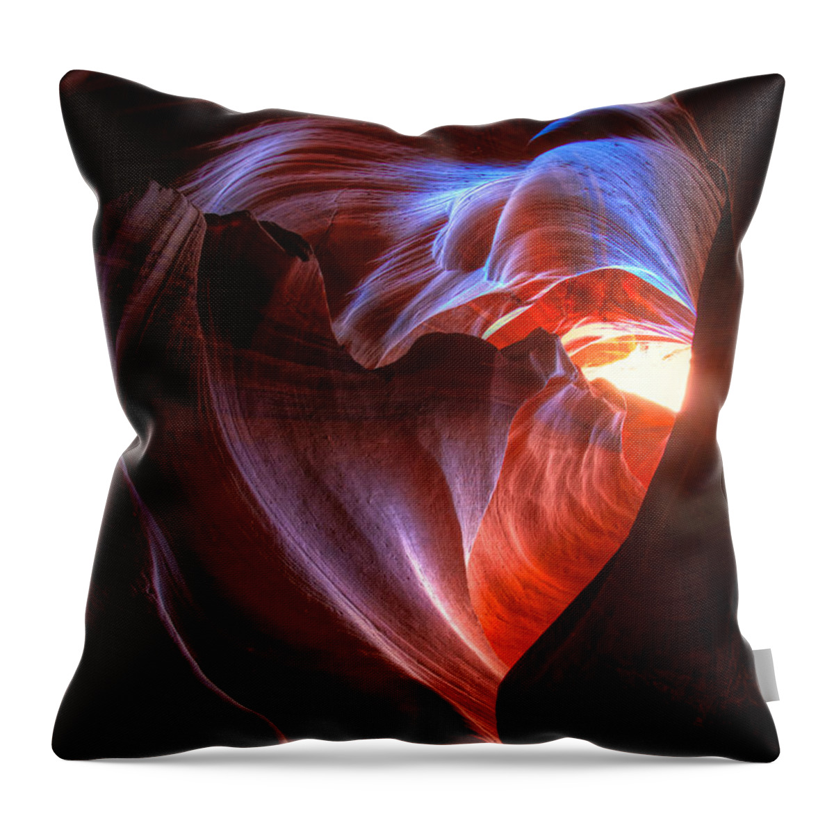 Navajo Throw Pillow featuring the photograph Heart of the Navajo by Peter Kennett