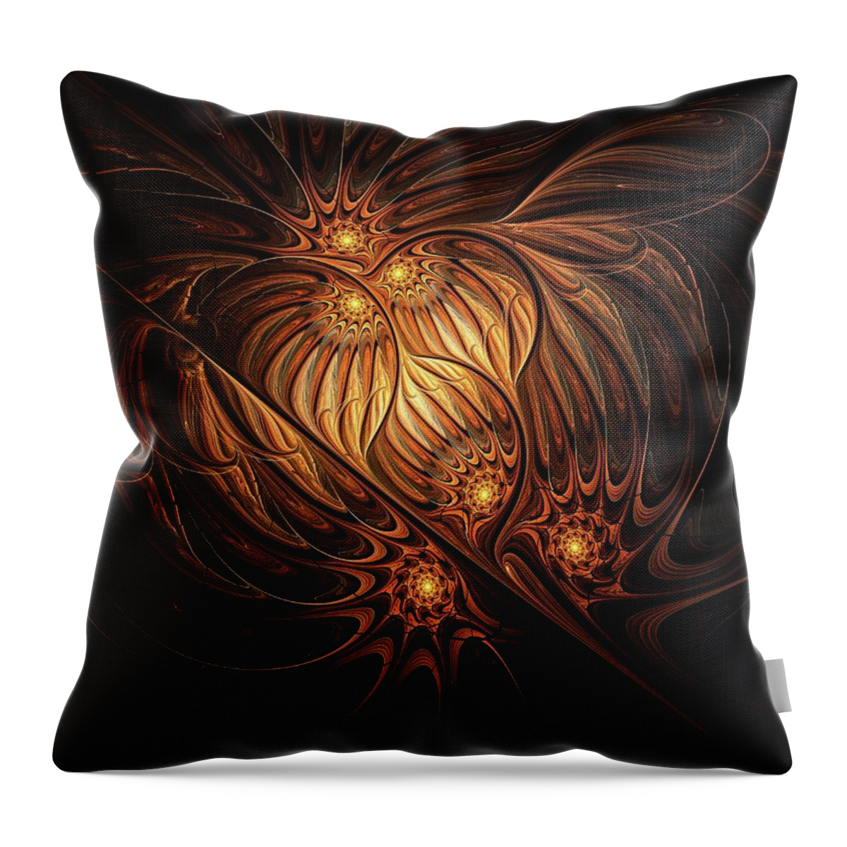 Digital Art Throw Pillow featuring the digital art Heavenly Onion by Amanda Moore