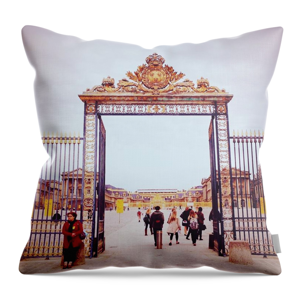 Travel Throw Pillow featuring the photograph Heaven's Gates by Ashley Hudson