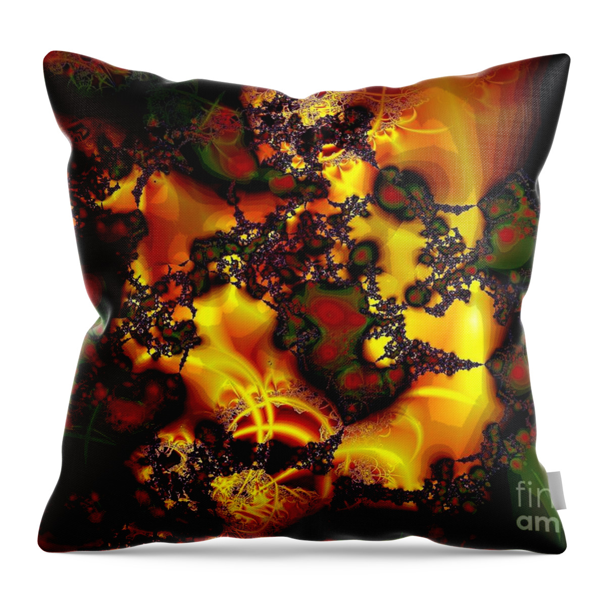 Lace Throw Pillow featuring the digital art Held Together With Lace by Ronald Bissett