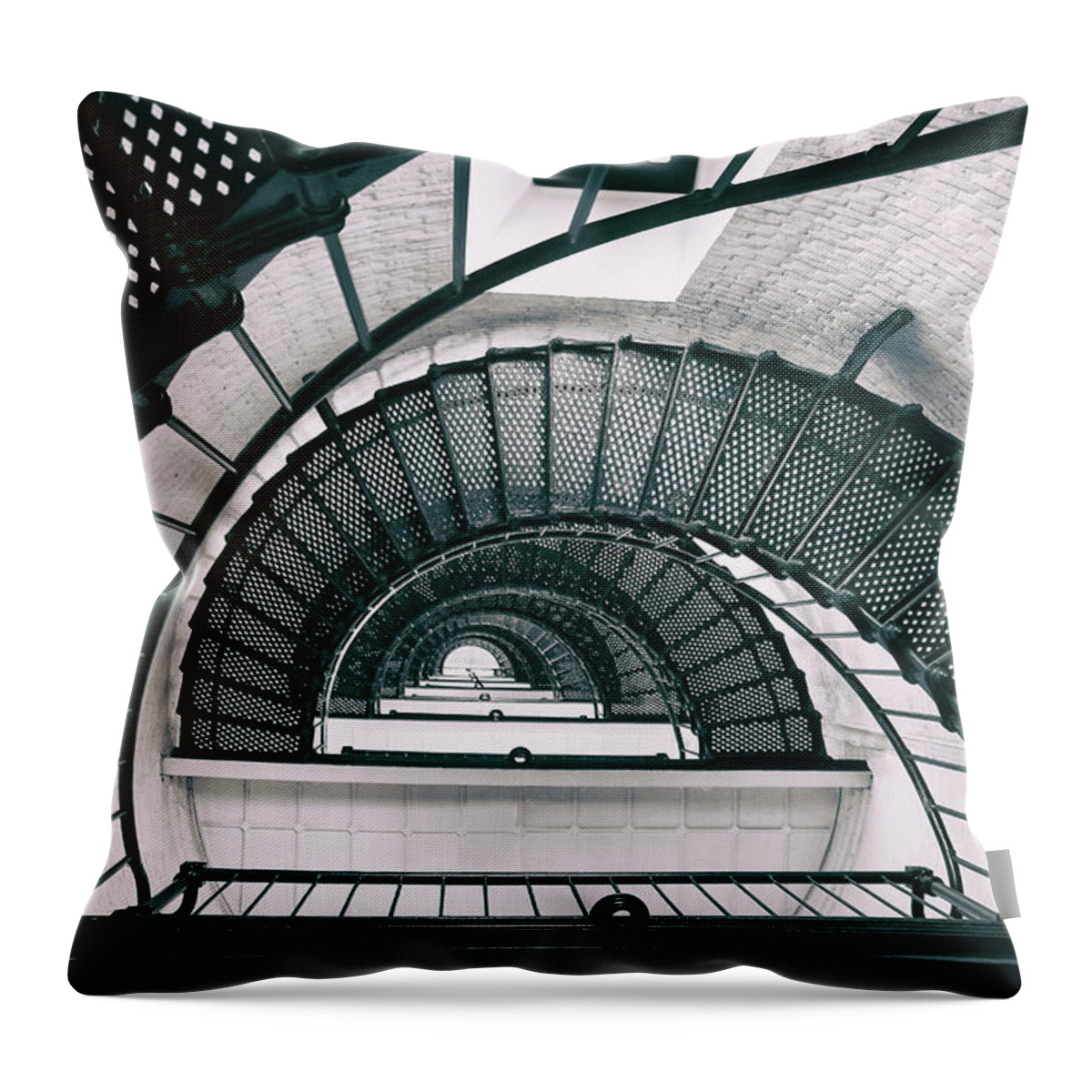 Lighthouse Throw Pillow featuring the photograph Helix Eye by Iryna Goodall