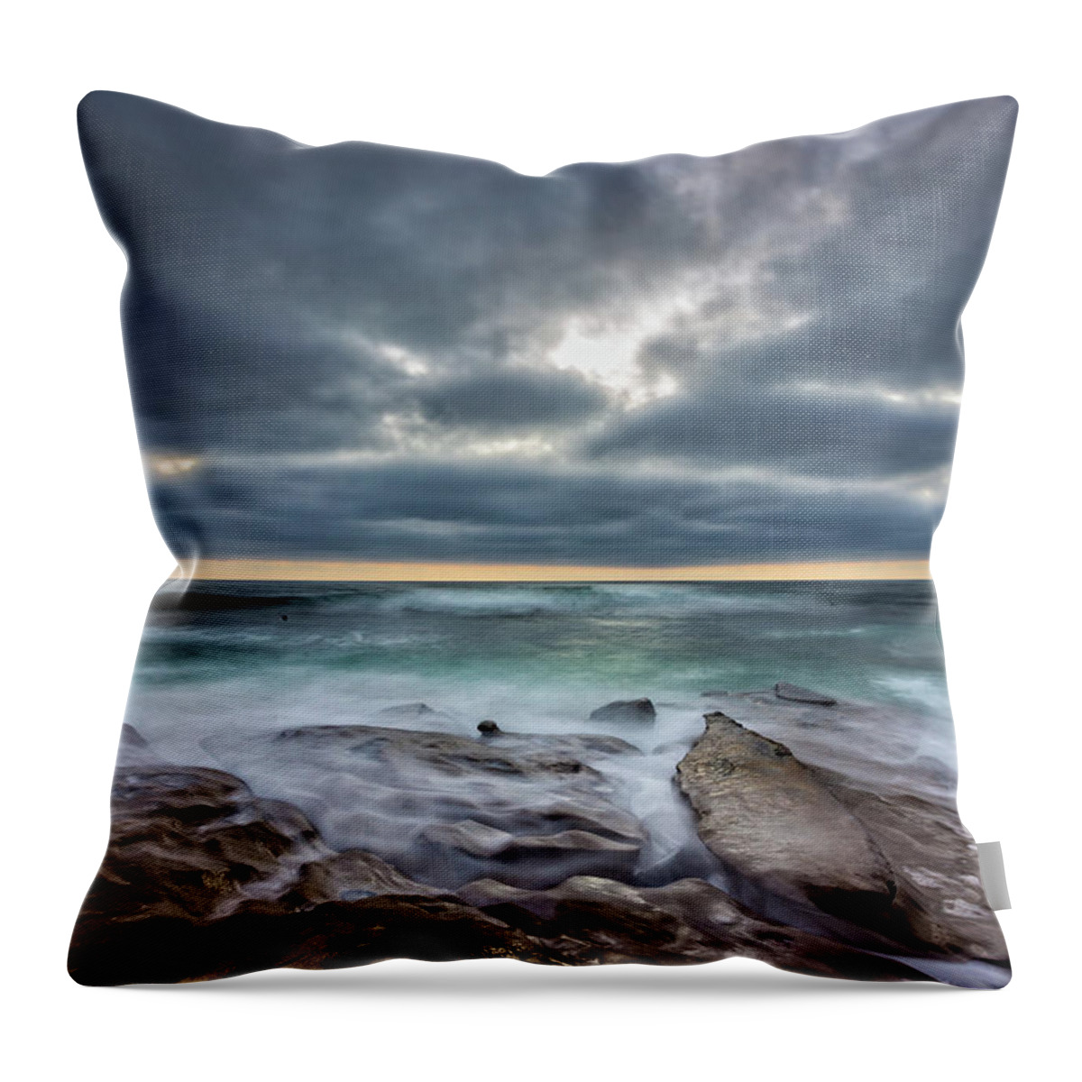 San Diego Throw Pillow featuring the photograph Hellishly Heavenly by Peter Tellone