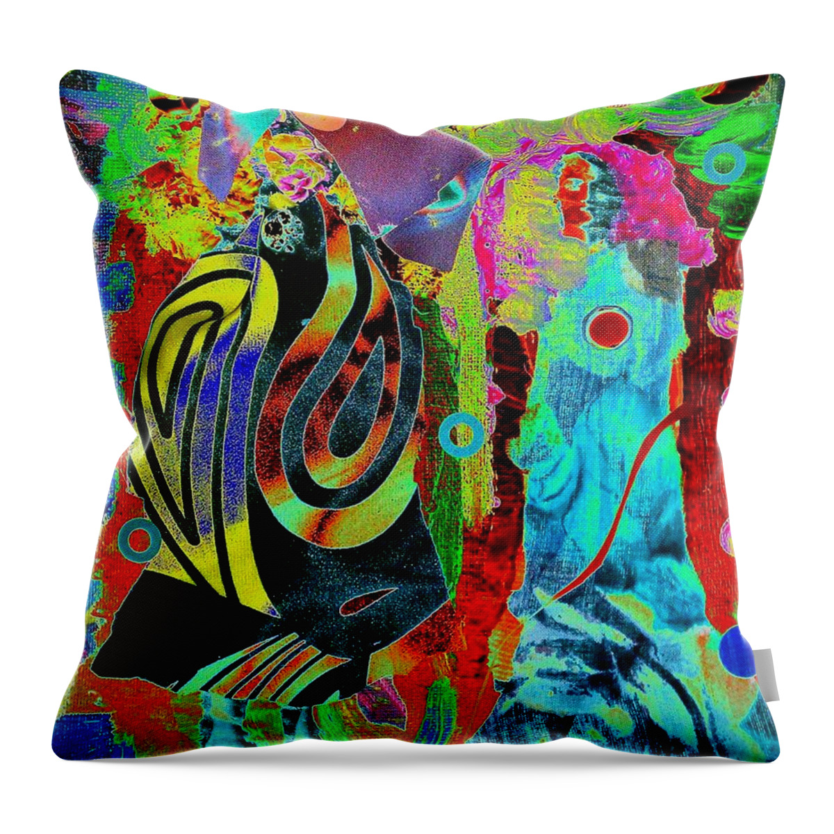Time Throw Pillow featuring the mixed media Her Time Has Come by Jacqueline McReynolds