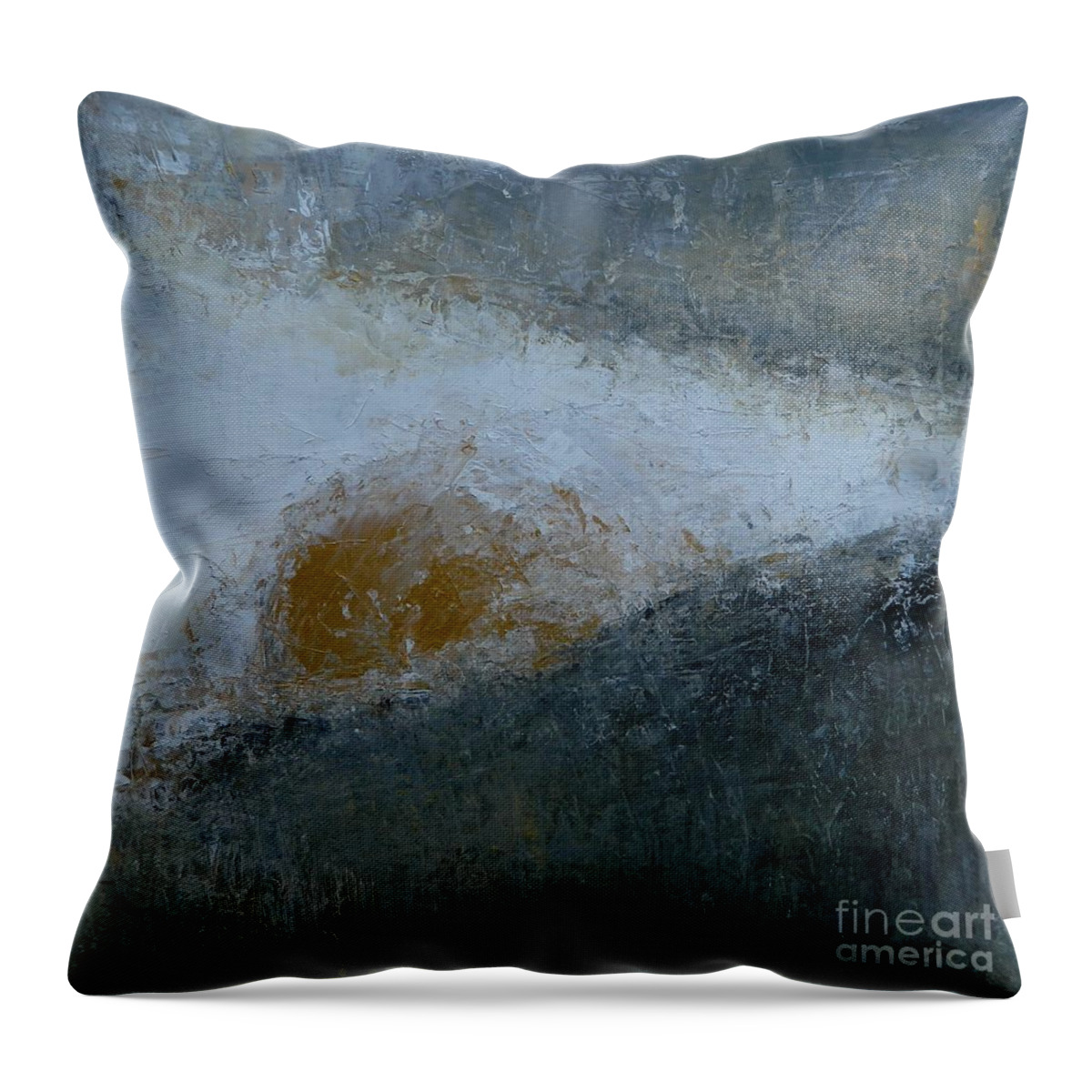 Sun Throw Pillow featuring the painting Here Comes The Sun by Dan Campbell