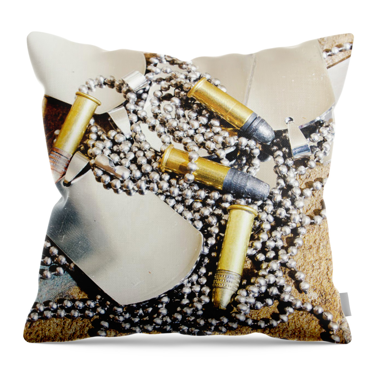 Soldier Throw Pillow featuring the photograph Heroes of service by Jorgo Photography