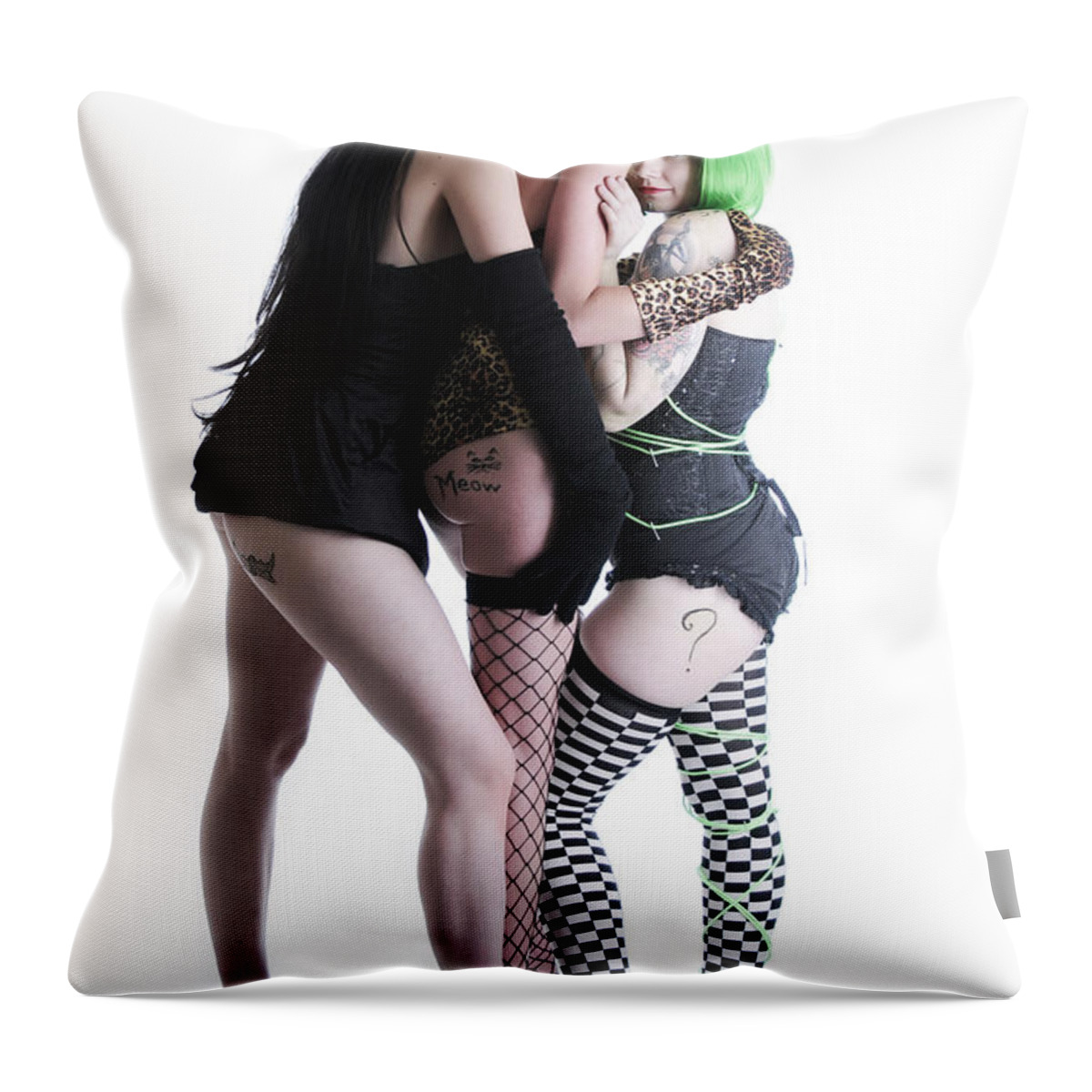 Fetish Photographs Throw Pillow featuring the photograph Heroic trio by Robert WK Clark