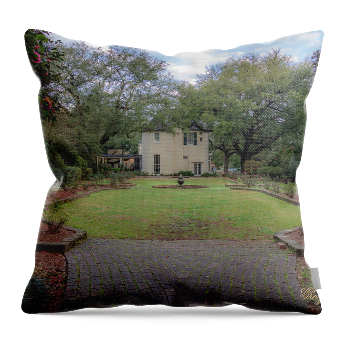 Ul Throw Pillow featuring the photograph Heyman Garden 03 by Gregory Daley MPSA