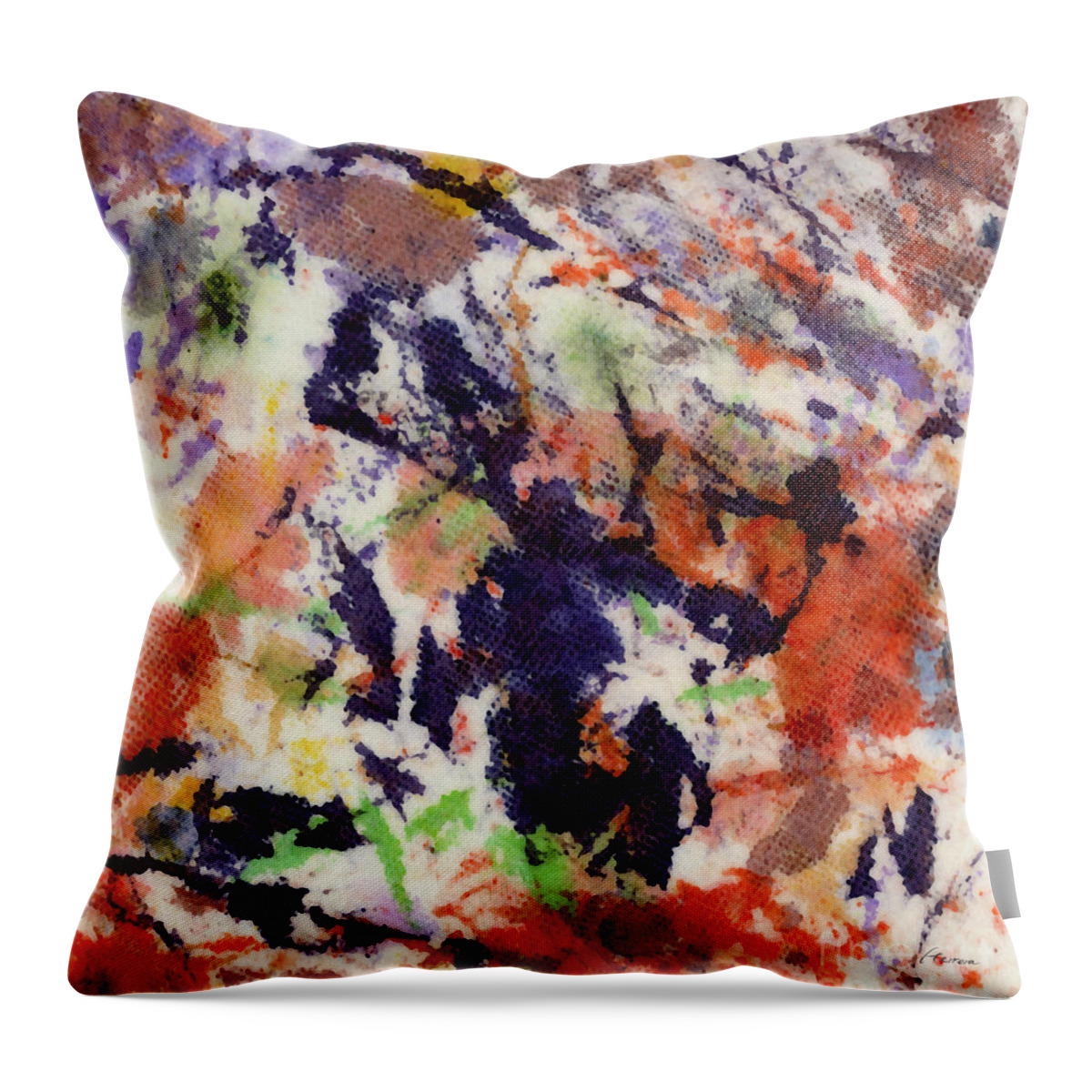 Organic Throw Pillow featuring the painting Hh0803181432 by Hailey E Herrera