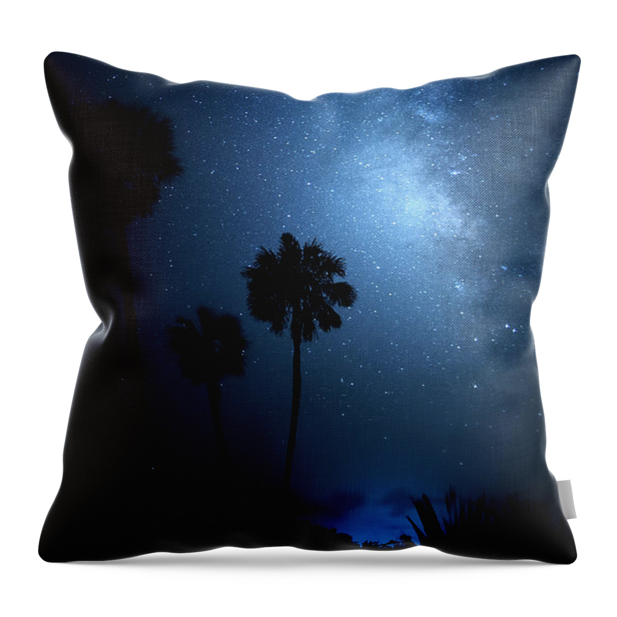 Milky Way Throw Pillow featuring the photograph Hidden Worlds by Mark Andrew Thomas