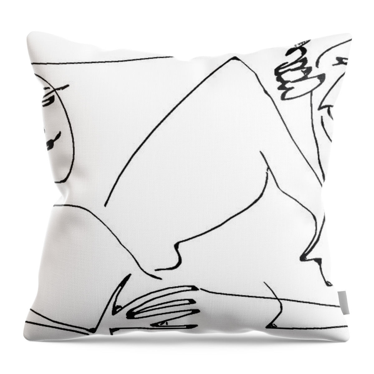  Throw Pillow featuring the digital art Hide And Seek by Doug Duffey