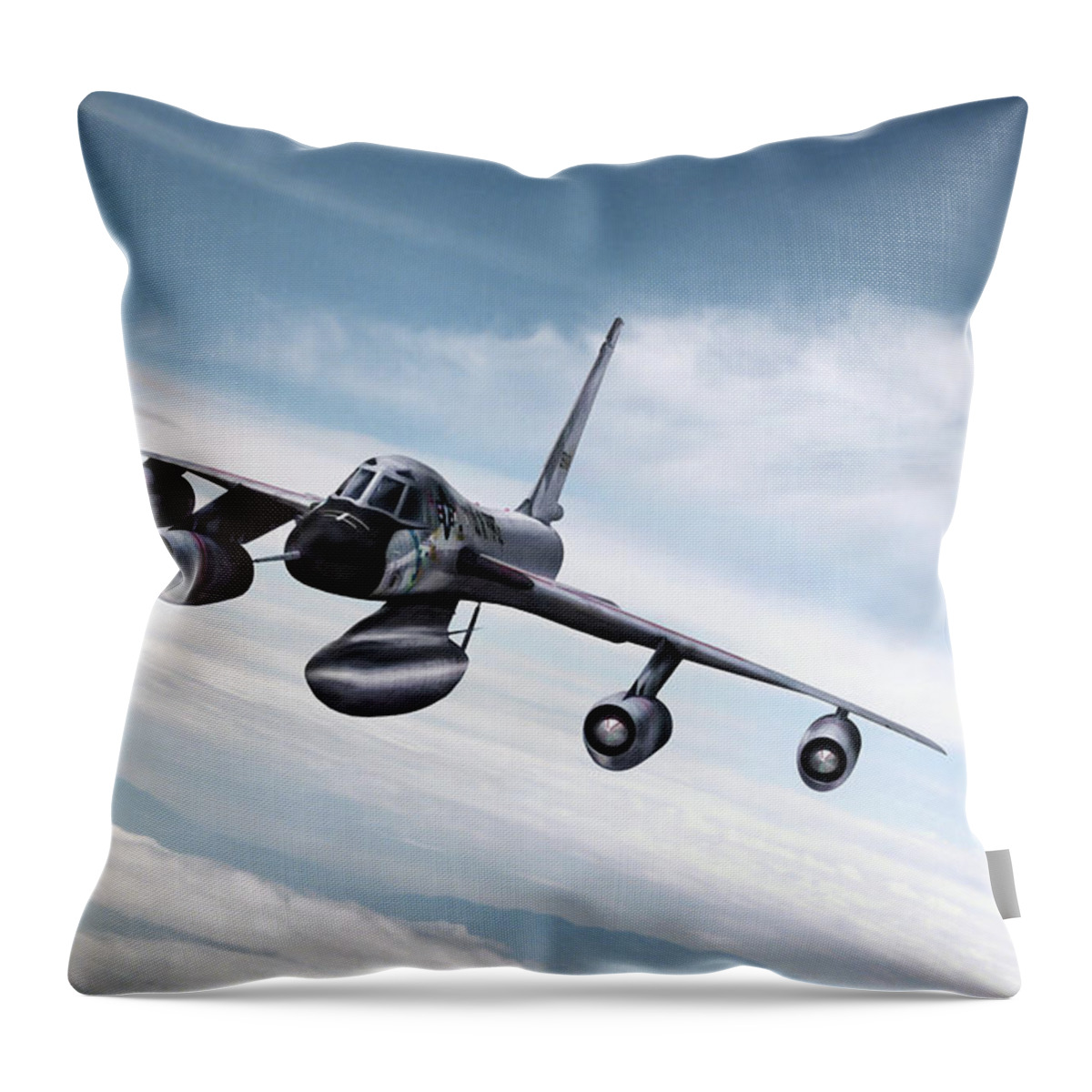 Aviation Throw Pillow featuring the digital art High And Mighty by Peter Chilelli