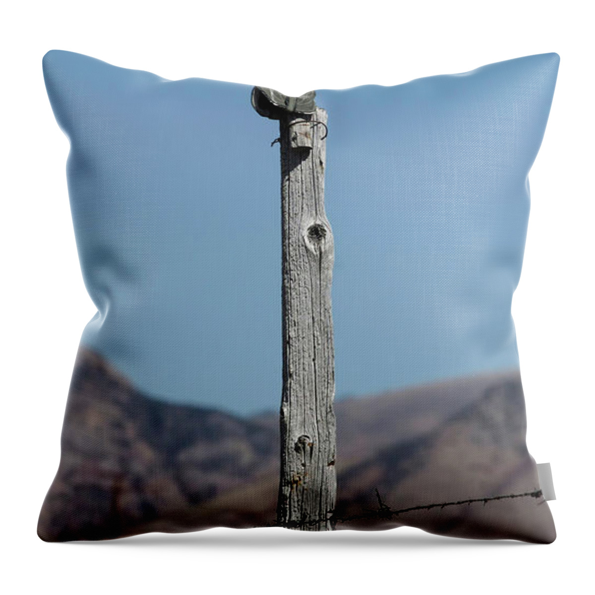 Boot Throw Pillow featuring the photograph High Steppin by Grant Groberg