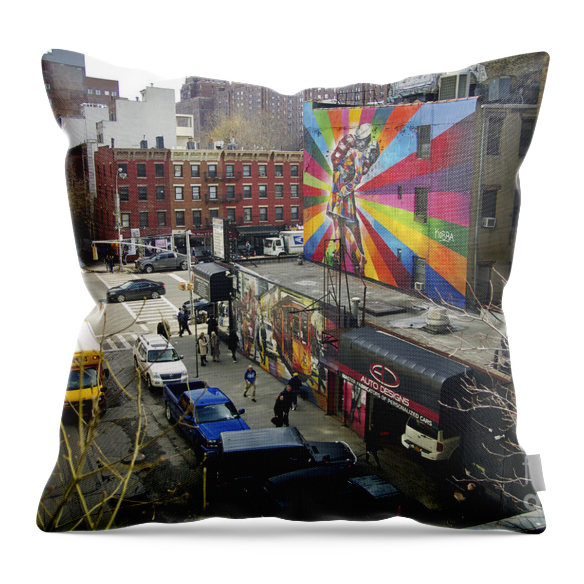 Highline Throw Pillow featuring the photograph Highline View No.1 by Scott Evers