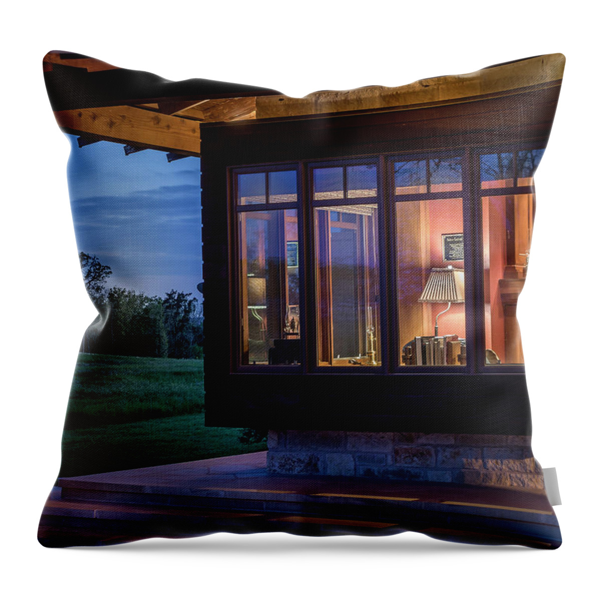 Hill Country Throw Pillow featuring the photograph Hill Country Living by James Woody