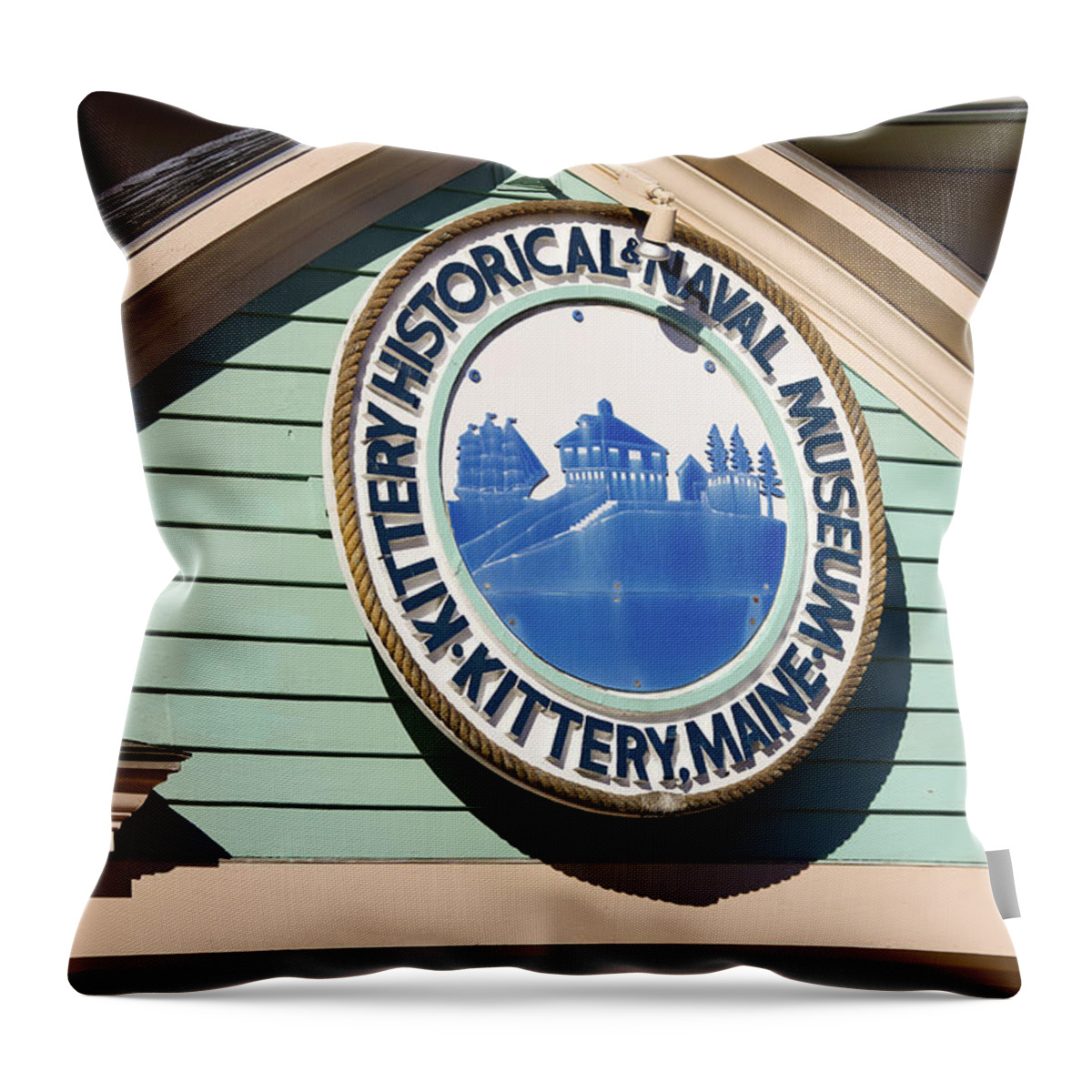  Throw Pillow featuring the photograph Historical Naval Museum by Mark Alesse