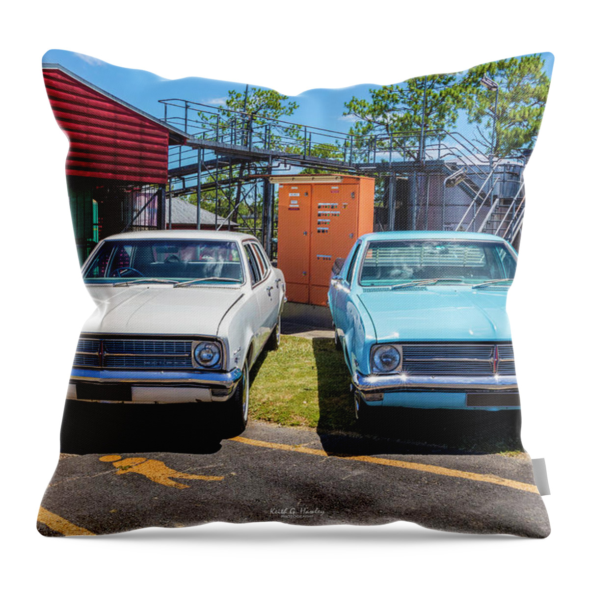 Car Throw Pillow featuring the photograph HK Pair by Keith Hawley