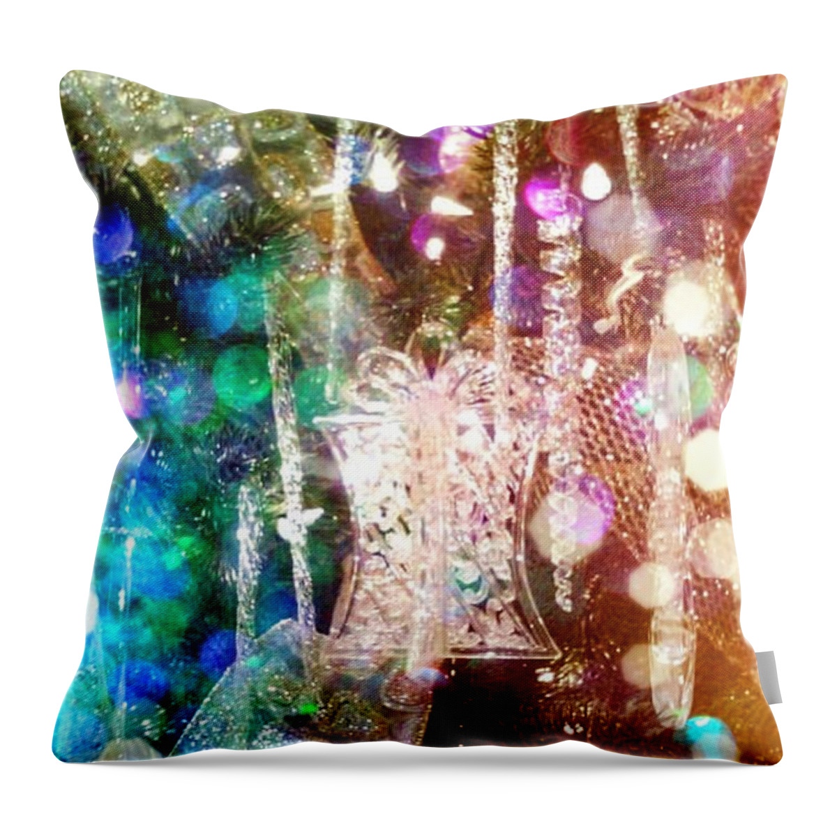 Holiday Throw Pillow featuring the photograph Holiday Fantasy by Rachel Hannah