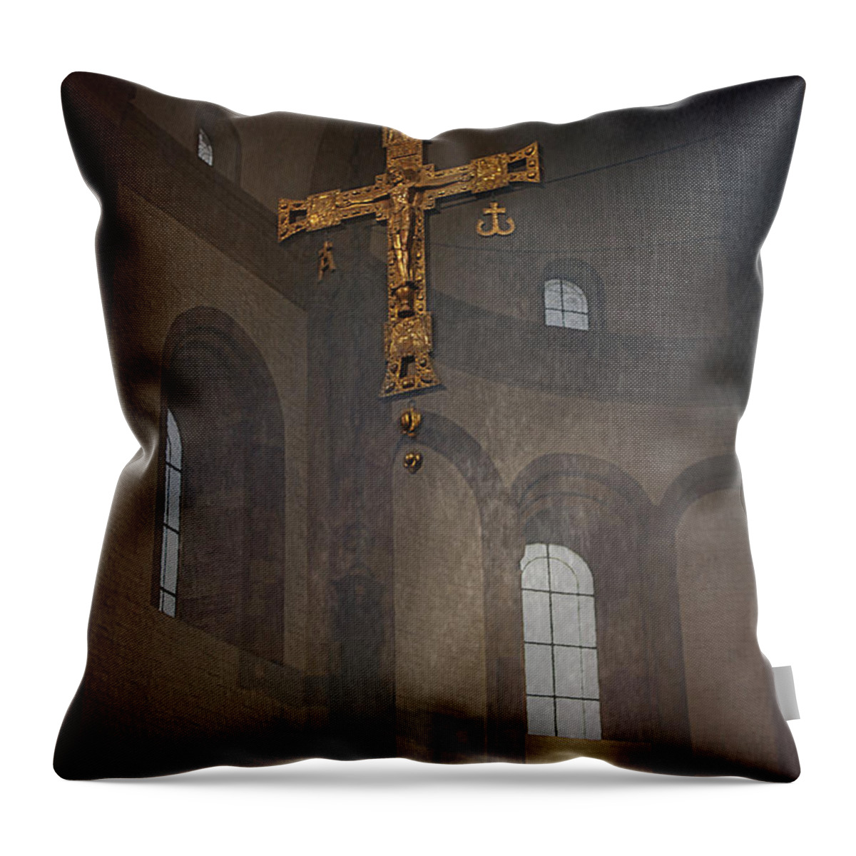 Holy Throw Pillow featuring the photograph Holy Cross by Morgan Wright