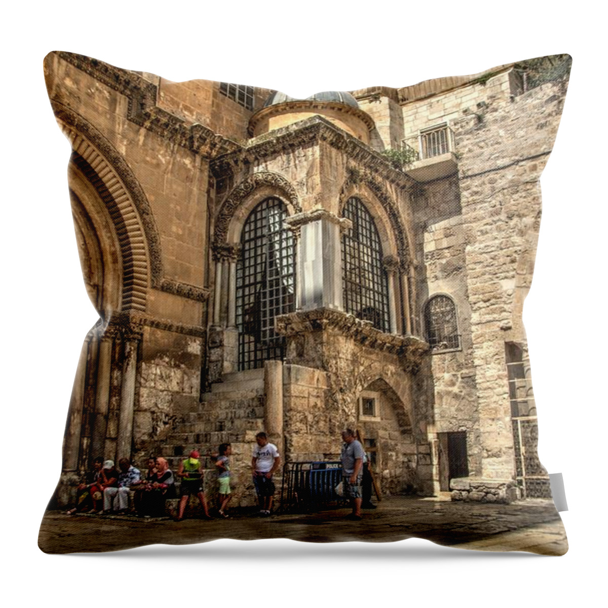 Ancient Throw Pillow featuring the photograph Holy Sepulchre 1 by Dimitry Papkov