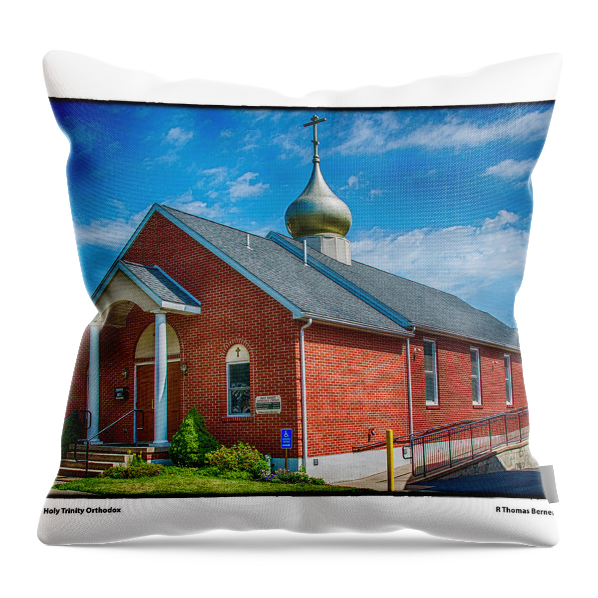 Church Throw Pillow featuring the photograph Holy Trinity by R Thomas Berner