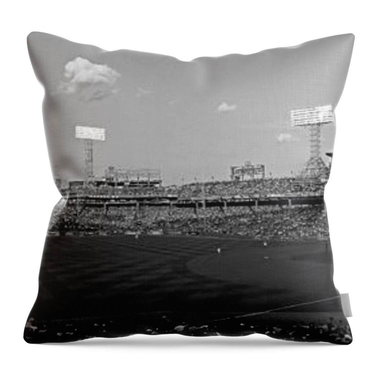 Fenway Park Throw Pillow featuring the photograph Home of Boston Red Sox by Juergen Roth