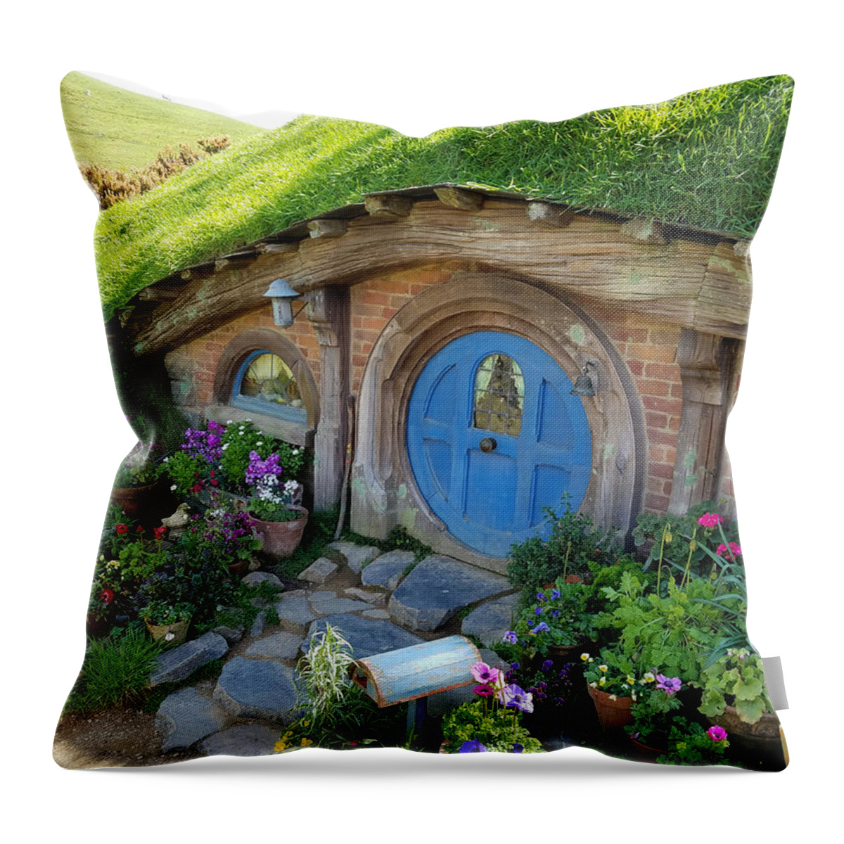 Photograph Throw Pillow featuring the photograph Home Sweet Hobbit by Richard Gehlbach