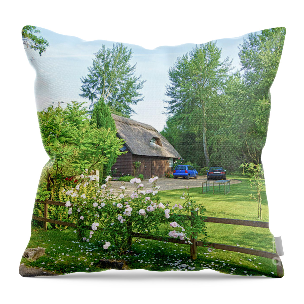 Homes Throw Pillow featuring the digital art Home Sweet Home by Andrew Middleton