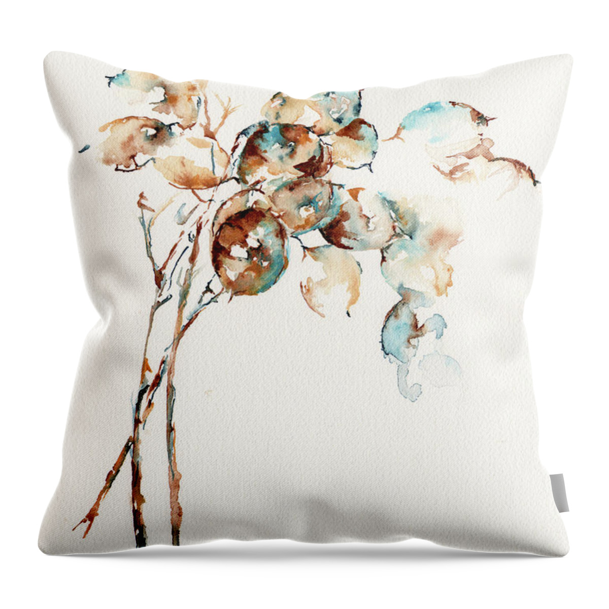 Stephie Butler Throw Pillow featuring the painting Honestly by Stephie Butler