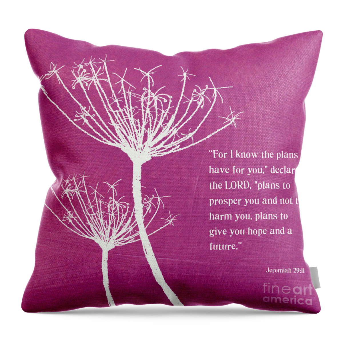 Hope Throw Pillow featuring the mixed media Hope and Future by Linda Woods