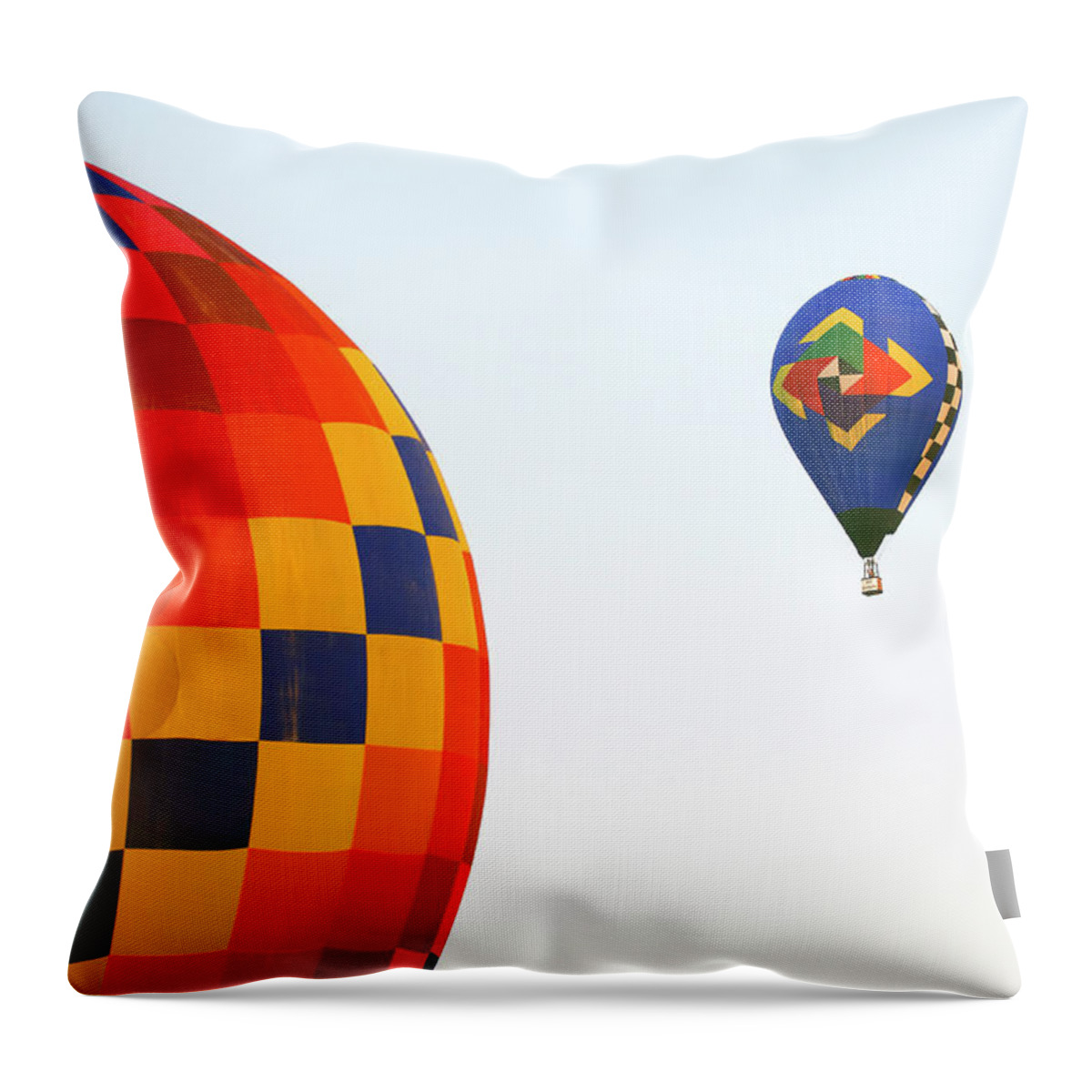 Balloons Throw Pillow featuring the photograph Hopscotch by Stephen Schwiesow