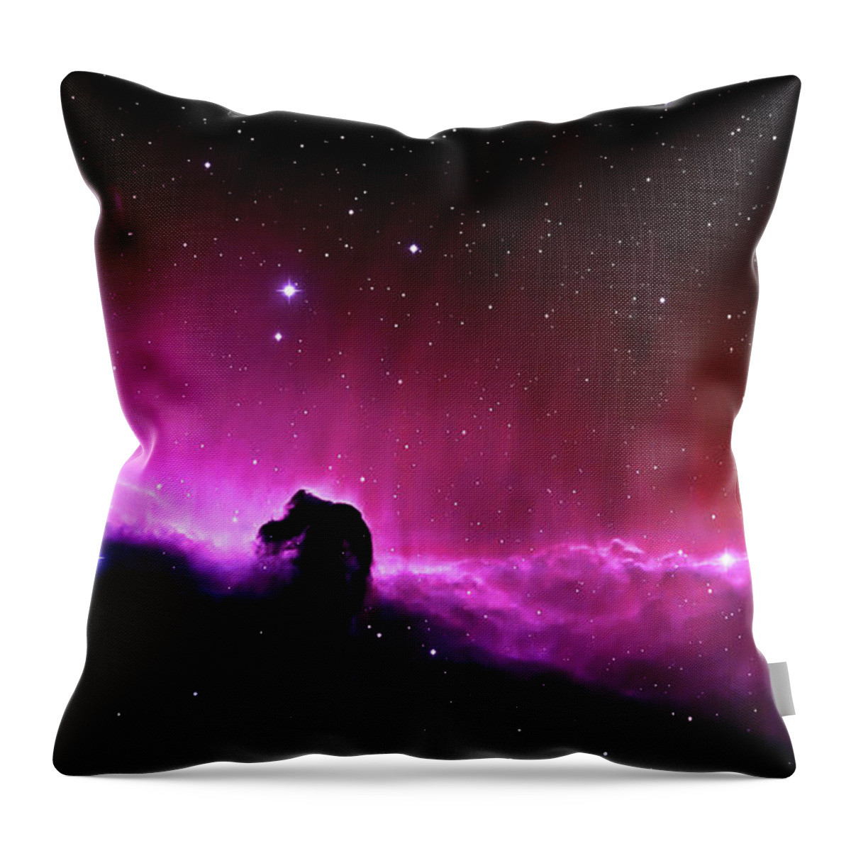 Photography Throw Pillow featuring the photograph Horsehead Nebula by Leah McPhail