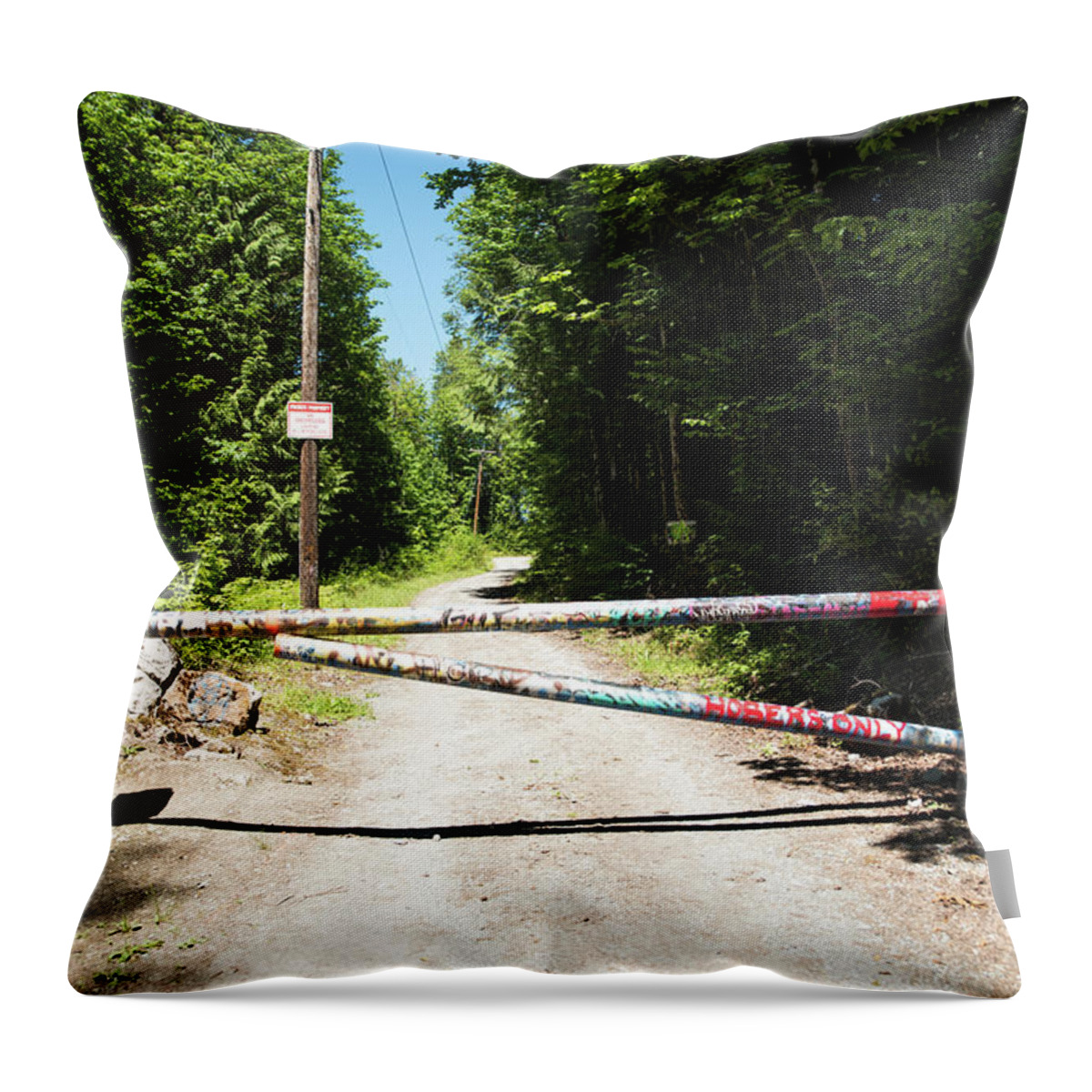 Hosers Only Throw Pillow featuring the photograph Hosers Only by Tom Cochran