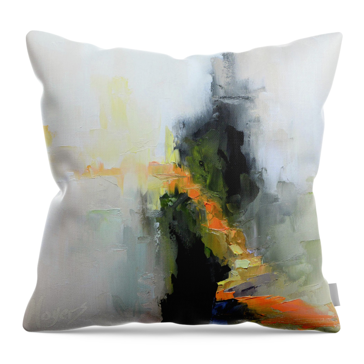 40 Days Throw Pillow featuring the painting I Am The Way by Mike Moyers