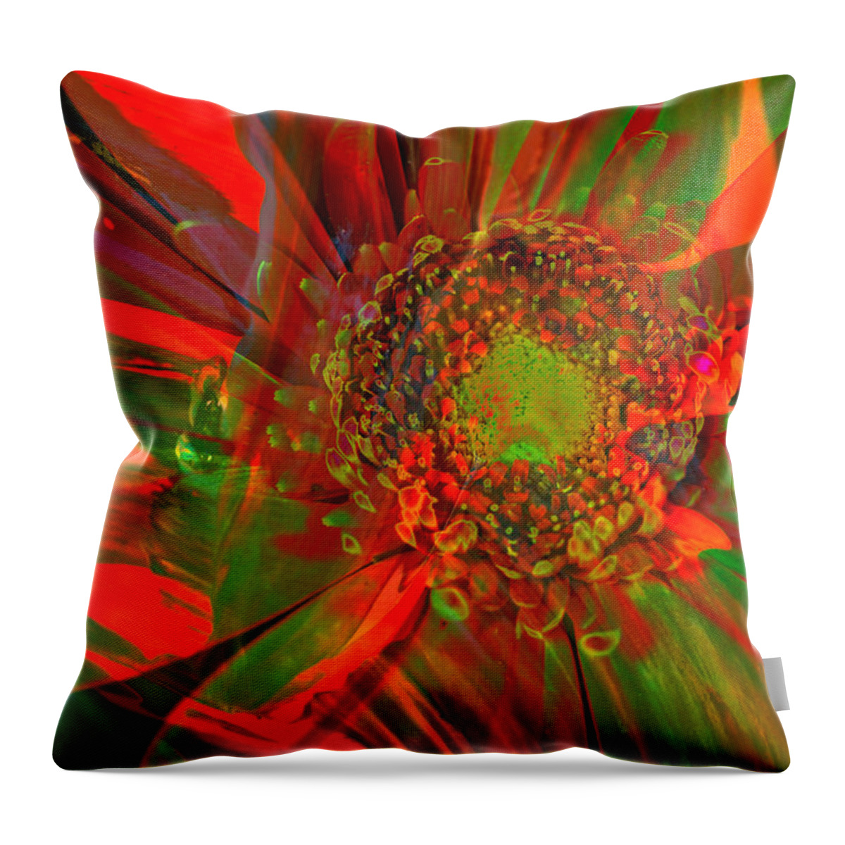 Flower Throw Pillow featuring the photograph I dreamed of flowers by Jeff Swan