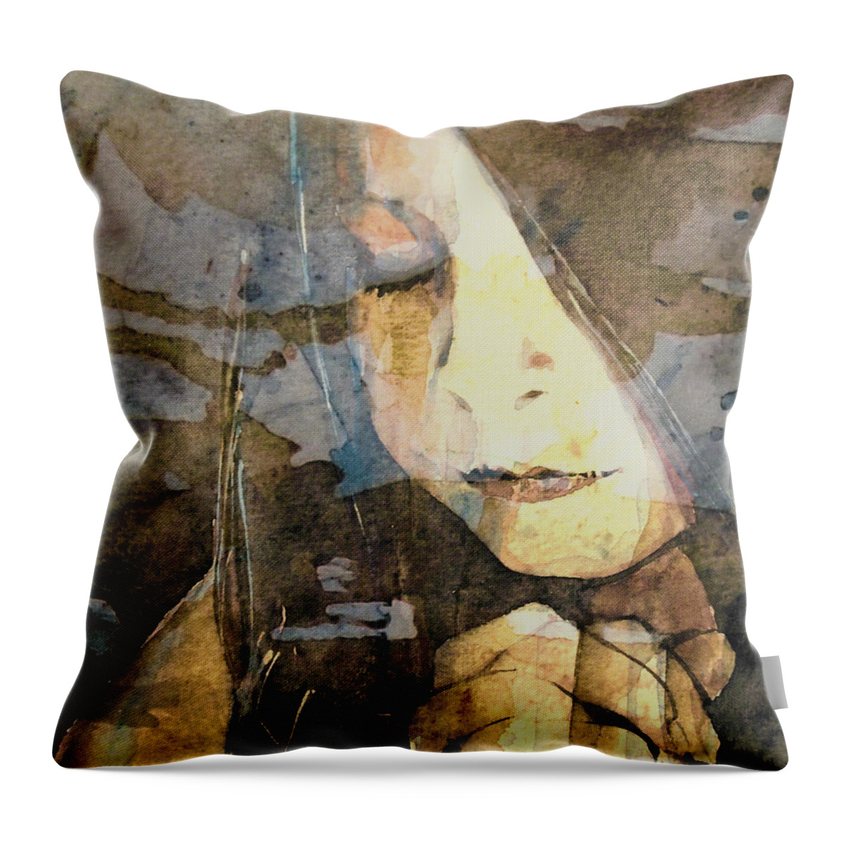 Prayer Throw Pillow featuring the painting I Say A Little Prayer by Paul Lovering