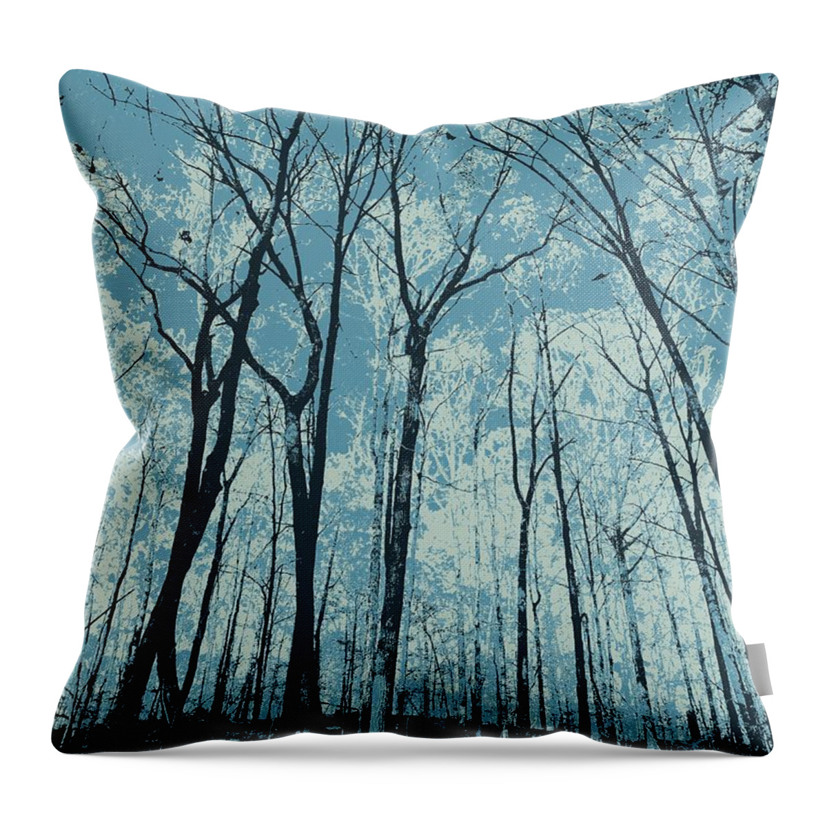 Ice Blue Throw Pillow featuring the photograph Ice Blue by Edward Smith