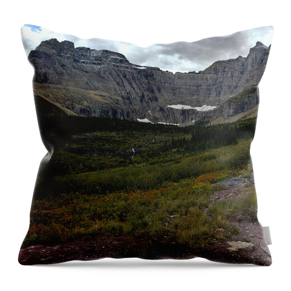  Throw Pillow featuring the photograph Iceberg Hike by Adam Jewell