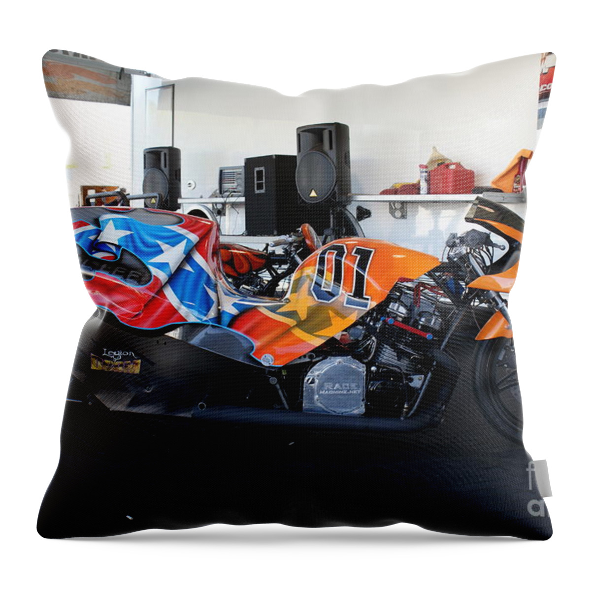 Motorcycle Throw Pillow featuring the photograph IDBL by JTNorton by Jack Norton