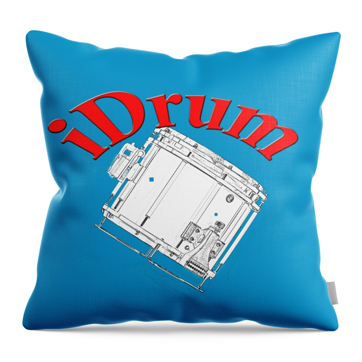 Drum Throw Pillow featuring the photograph iDrum by M K Miller