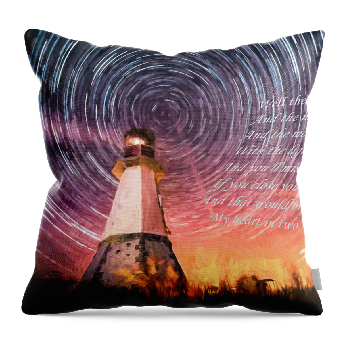Architecture Throw Pillow featuring the digital art If You Close Your Eyes Too by Gary Baird